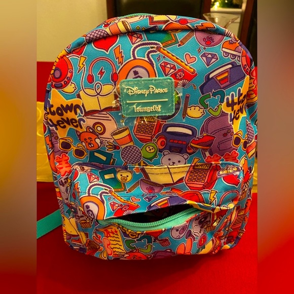 NWT - LOUNGEFLY + DISNEY PIXAR EDITION MINI BACKPACK🩵🎒💎🎁🩷 - Picture 6 of 15